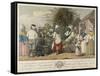 A Dance in the Island of St. Dominica (Colour Engraving)-Agostino Brunias-Framed Stretched Canvas
