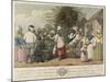 A Dance in the Island of St. Dominica (Colour Engraving)-Agostino Brunias-Mounted Giclee Print