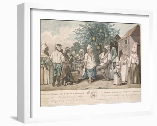 A Dance in the Island of St. Dominica-Agostino Brunias-Framed Giclee Print