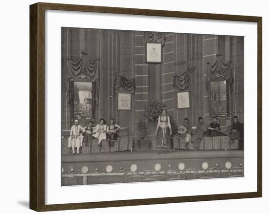 A Dance in the Street of Cairo Theatre-null-Framed Photographic Print