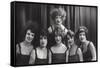 A Dance or Theatre Group, C1900-1929-null-Framed Stretched Canvas