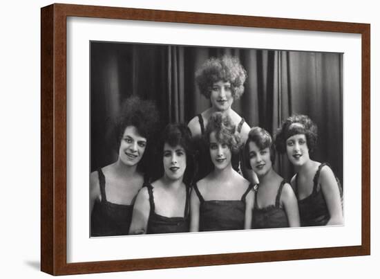 A Dance or Theatre Group, C1900-1929-null-Framed Giclee Print
