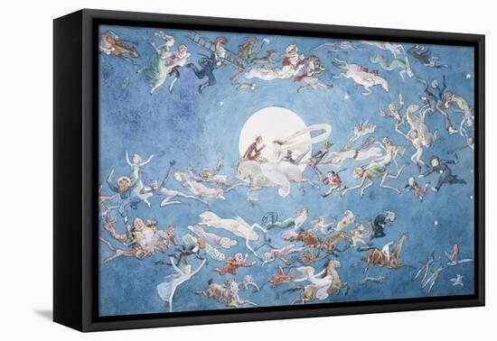 A Dance Round the Moon-Charles Altamont Doyle-Framed Stretched Canvas