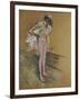 A Dancer Adjusting Her Leotard, 1890-Henri de Toulouse-Lautrec-Framed Giclee Print