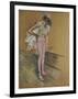 A Dancer Adjusting Her Leotard, 1890-Henri de Toulouse-Lautrec-Framed Giclee Print