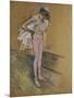 A Dancer Adjusting Her Leotard, 1890-Henri de Toulouse-Lautrec-Mounted Giclee Print