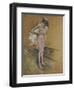 A Dancer Adjusting Her Leotard, 1890-Henri de Toulouse-Lautrec-Framed Giclee Print