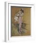 A Dancer Adjusting Her Leotard, 1890-Henri de Toulouse-Lautrec-Framed Giclee Print