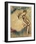 A Dancer Putting on Her Shoe; Danseuse Attachant Sa Chaussure, 1896-Edgar Degas-Framed Giclee Print