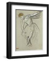 A Dancer Seen in Profile-Edgar Degas-Framed Giclee Print