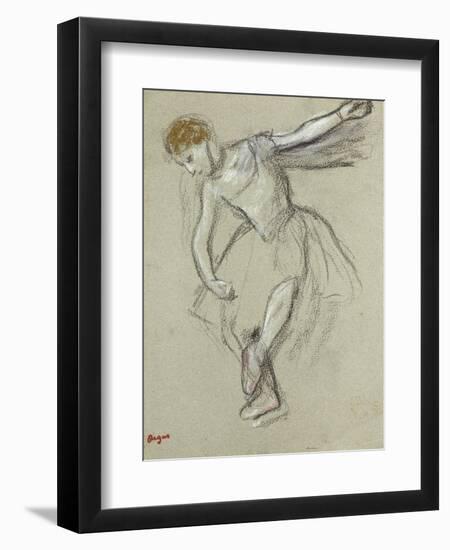 A Dancer Seen in Profile-Edgar Degas-Framed Giclee Print