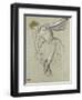 A Dancer Seen in Profile-Edgar Degas-Framed Giclee Print