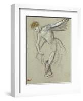 A Dancer Seen in Profile-Edgar Degas-Framed Giclee Print