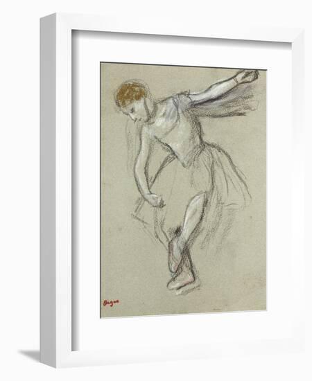 A Dancer Seen in Profile-Edgar Degas-Framed Giclee Print