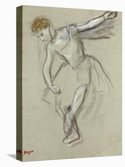 A Dancer Seen in Profile-Edgar Degas-Stretched Canvas