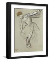 A Dancer Seen in Profile-Edgar Degas-Framed Giclee Print