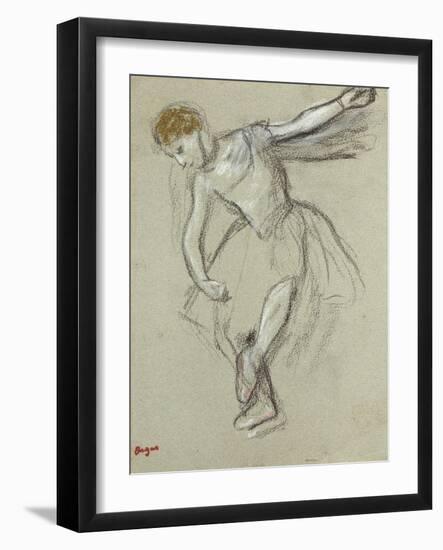 A Dancer Seen in Profile-Edgar Degas-Framed Giclee Print