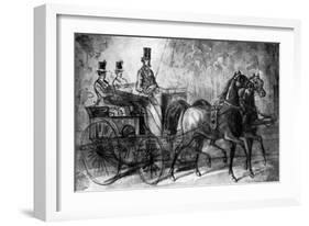 A Dandy Driving, 19th Century-Constantin Guys-Framed Giclee Print