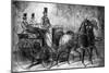 A Dandy Driving, 19th Century-Constantin Guys-Mounted Giclee Print