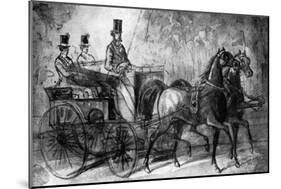 A Dandy Driving, 19th Century-Constantin Guys-Mounted Giclee Print