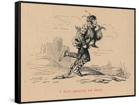 'A Dane securing his Booty', c1860, (c1860)-John Leech-Framed Stretched Canvas