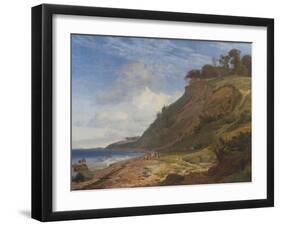 A Danish Coast. View from Kitnæs by the Roskilde Fjord, 1843-Johan Thomas Lundbye-Framed Giclee Print