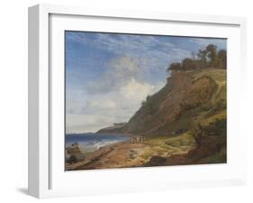 A Danish Coast. View from Kitnæs by the Roskilde Fjord, 1843-Johan Thomas Lundbye-Framed Giclee Print
