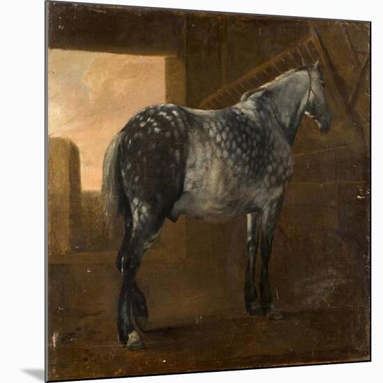 A Dapple Grey Horse-Aelbert Cuyp-Mounted Giclee Print