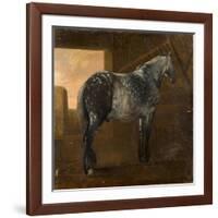 A Dapple Grey Horse-Aelbert Cuyp-Framed Giclee Print