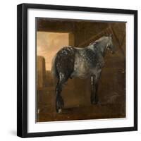 A Dapple Grey Horse-Aelbert Cuyp-Framed Giclee Print