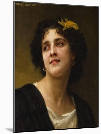 A Dark Beauty-William Adolphe Bouguereau-Mounted Giclee Print