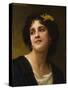 A Dark Beauty-William Adolphe Bouguereau-Stretched Canvas