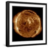 A Dark Rift in the Sun's Atmosphere known as a Coronal Hole-Stocktrek Images-Framed Photographic Print