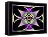 A Dark Splash of Color 41-Art Deco Designs-Framed Stretched Canvas