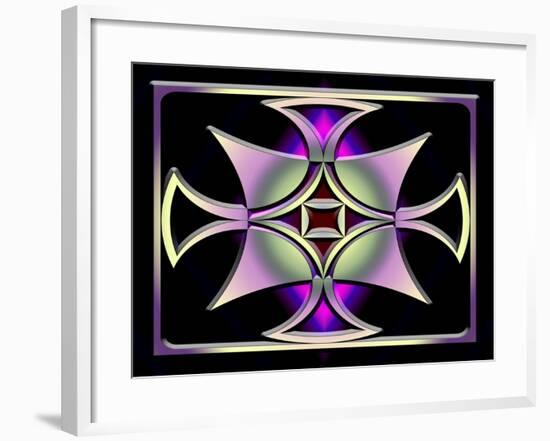 A Dark Splash of Color 41-Art Deco Designs-Framed Giclee Print