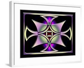 A Dark Splash of Color 41-Art Deco Designs-Framed Giclee Print