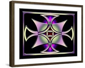 A Dark Splash of Color 41-Art Deco Designs-Framed Giclee Print