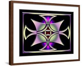 A Dark Splash of Color 41-Art Deco Designs-Framed Giclee Print