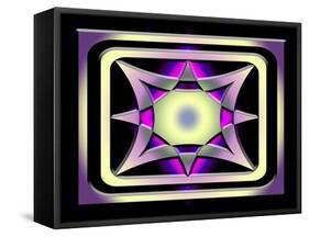 A Dark Splash of Color 42-Art Deco Designs-Framed Stretched Canvas