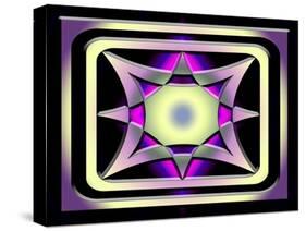 A Dark Splash of Color 42-Art Deco Designs-Stretched Canvas