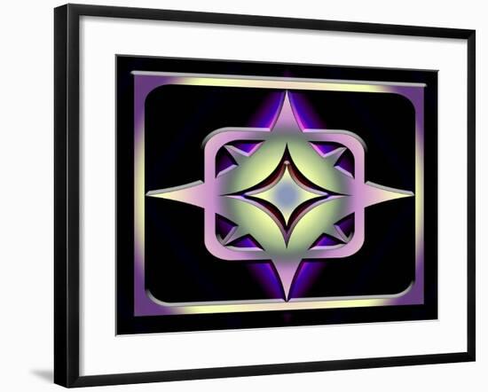 A Dark Splash of Color 43-Art Deco Designs-Framed Giclee Print