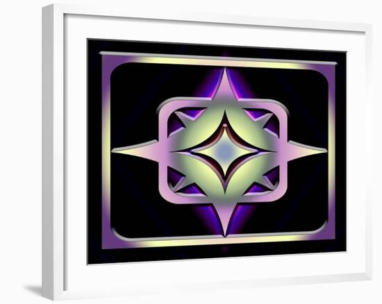 A Dark Splash of Color 43-Art Deco Designs-Framed Giclee Print