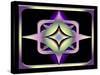 A Dark Splash of Color 43-Art Deco Designs-Stretched Canvas