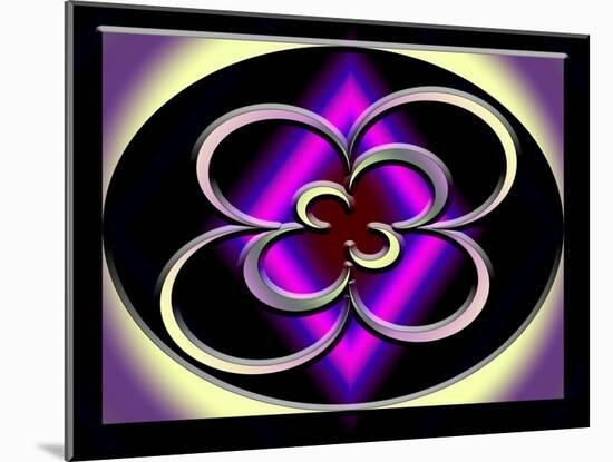 A Dark Splash of Color 44-Art Deco Designs-Mounted Giclee Print