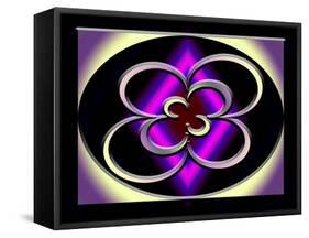 A Dark Splash of Color 44-Art Deco Designs-Framed Stretched Canvas