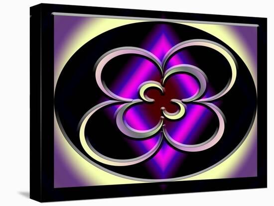 A Dark Splash of Color 44-Art Deco Designs-Stretched Canvas