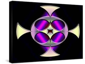 A Dark Splash of Color 45-Art Deco Designs-Stretched Canvas