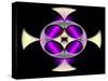 A Dark Splash of Color 45-Art Deco Designs-Stretched Canvas