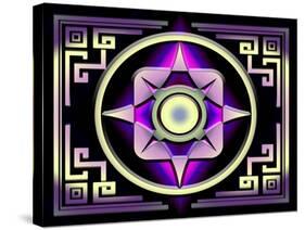 A Dark Splash of Color 46-Art Deco Designs-Stretched Canvas