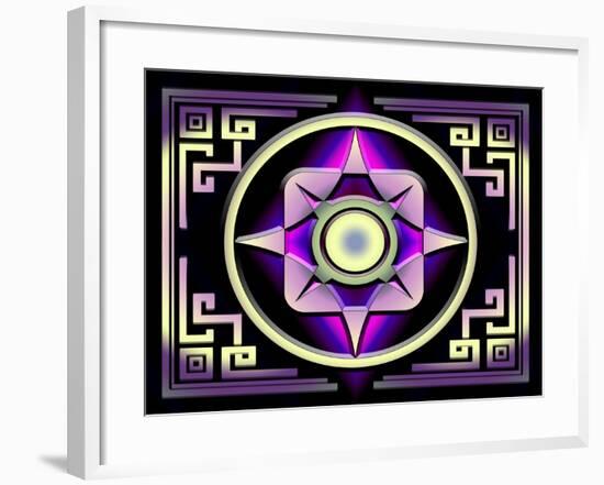 A Dark Splash of Color 46-Art Deco Designs-Framed Giclee Print